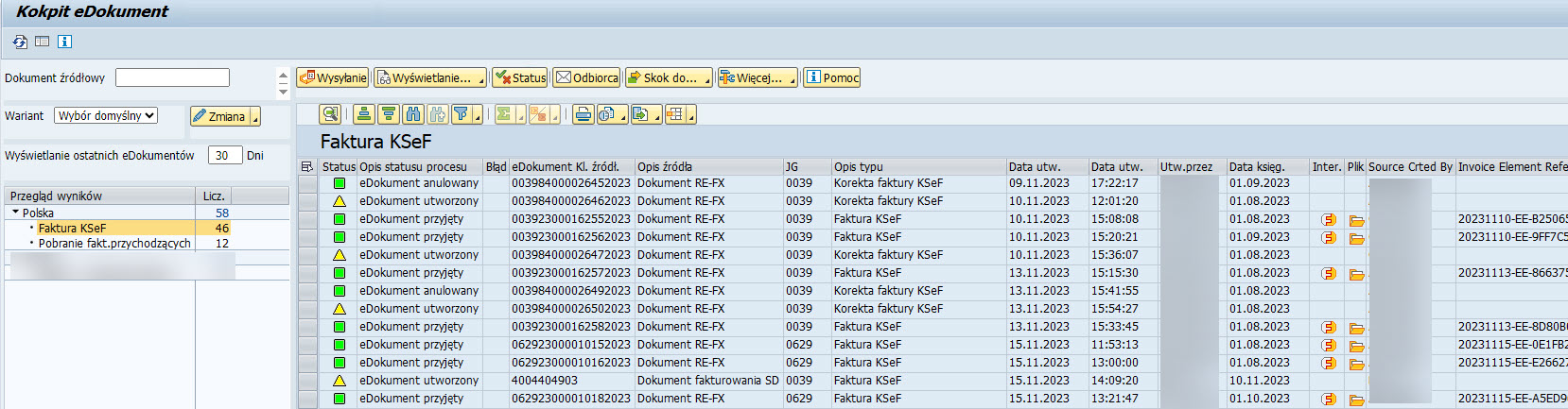 Pl Ksef Dla Sap Re Fx Faktury Wychodzace
